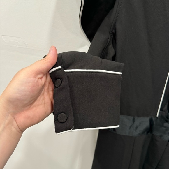 StyleKeepers Asymmetric Ruffle Cold Shoulder Long Sleeve Dress Open Back Medium - Picture 9 of 10